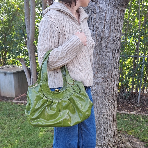 Coach Ergo Pleated Framed Satchel-Style No. 12520 Released About 2008☘️🍀💚🍀🍀 - Picture 2 of 16